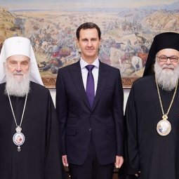 Serbie : quand le patriarche Irinej rend visite à Bachar al-Assad en Syrie