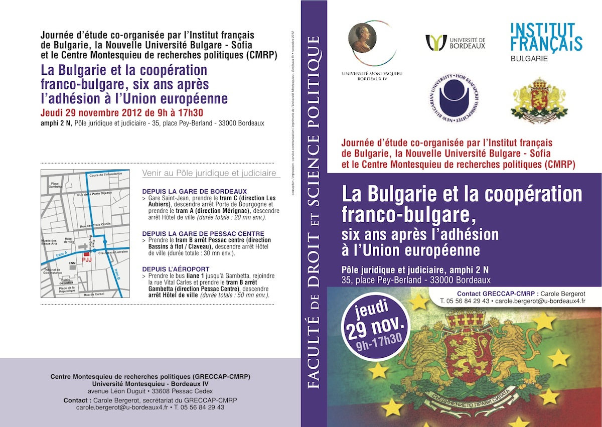 La Bulgarie et la coopération francobulgare, six ans après l'adhésion