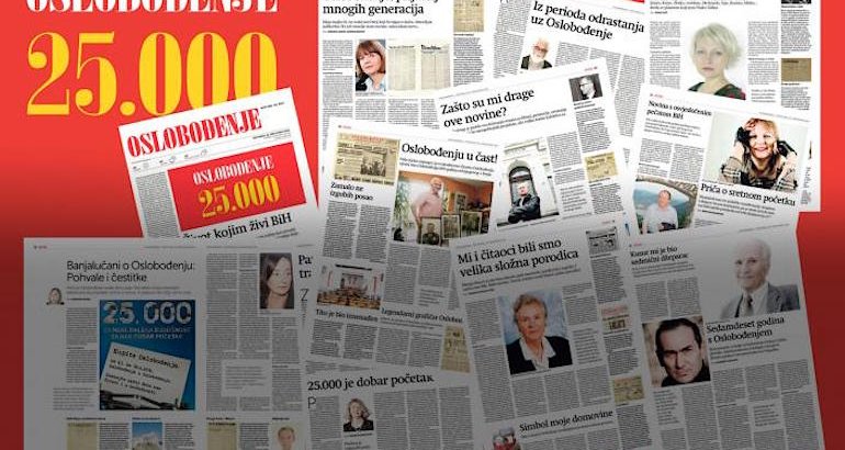 Bosnie-Herzégovine : Oslobođenje, 25 000 numéros et 73 ans de résistance