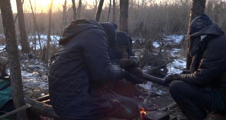 Serbie : à la frontière hongroise, les réfugiés tentent de survivre dans le froid glacial (vidéo)