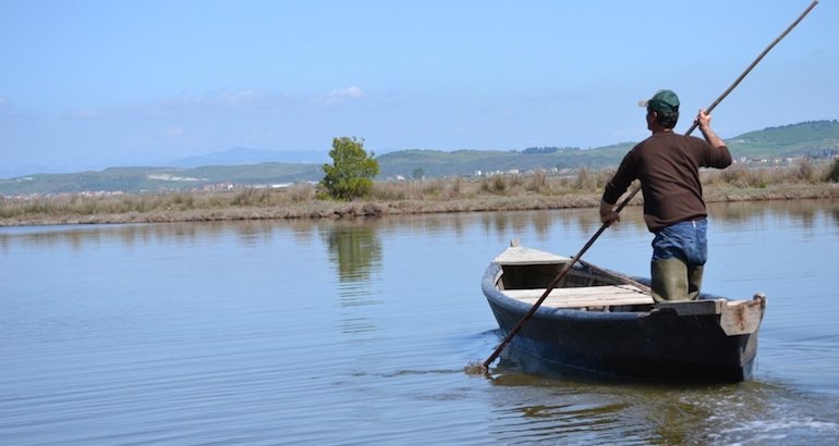 Albanie : parties de pêche sauvage dans les lagunes de Karavasta