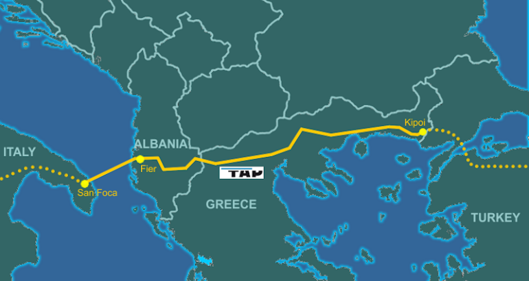 Énergie : coup d'envoi du projet de gazoduc Trans Adriatic Pipeline