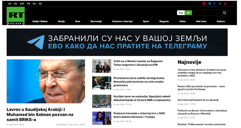De la Russie à la Serbie, comment RT diffuse la propagande du Kremlin dans les Balkans