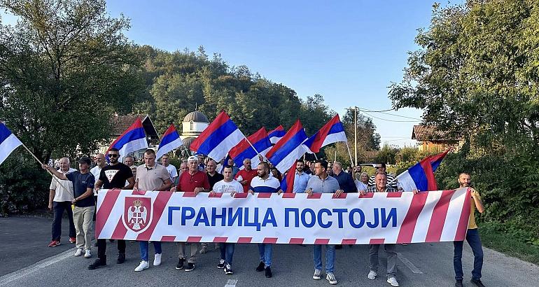 Bosnie-Herzégovine : les partisans de Dodik manifestent sur la ligne inter-entités