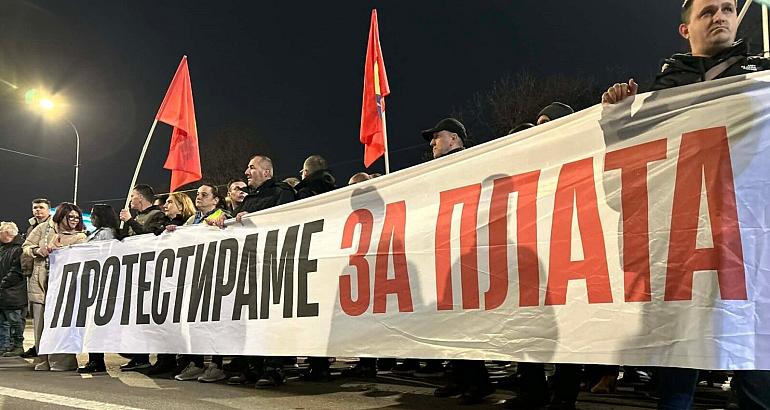 Macédoine du Nord : les syndicats dans la rue pour un salaire minimum de 600 euros