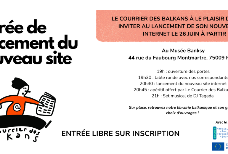 Soirée balkanique : lancement du nouveau site du Courrier des Balkans