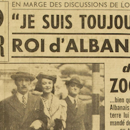 Blog • Une interview du roi Zog en exil à Londres en 1945
