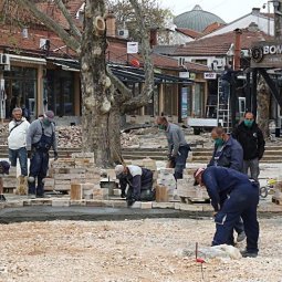 Macédoine du Nord : la rénovation polémique du vieux bazar de Skopje