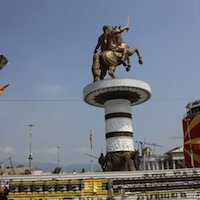 Skopje 2014 : des gardes du corps pour protéger Alexandre le Grand