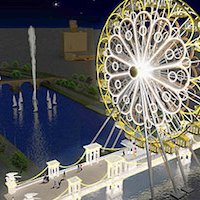 Macédoine : la Grande roue sur le Vardar, nouveau projet kitsch pour Skopje