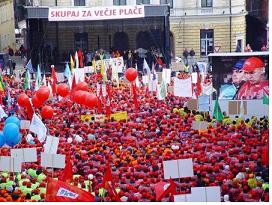 Slovénie : la rue (se) manifeste pour défendre le pouvoir d&rsquo;achat