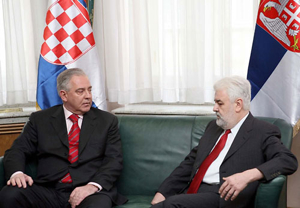 Ivo Sanader en visite officielle à Belgrade