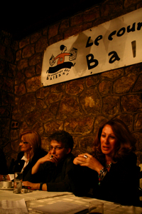 Débat sur le Sandjak : de g.à d., Sabina Talović, Sladjana Novosel, Aida Čorović