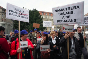 Manifestation des enseignants croates