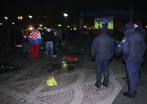 Euro de handball : la guerre des supporteurs et des hooligans serbes et croates