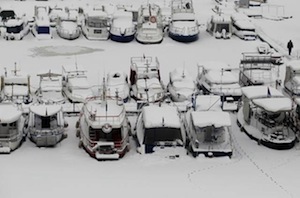 Serbie : la Save et le Danube pris par les glaces