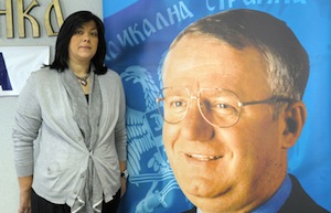 Jadranka, épouse Šešelj : candidate de substitution à la présidence serbe
