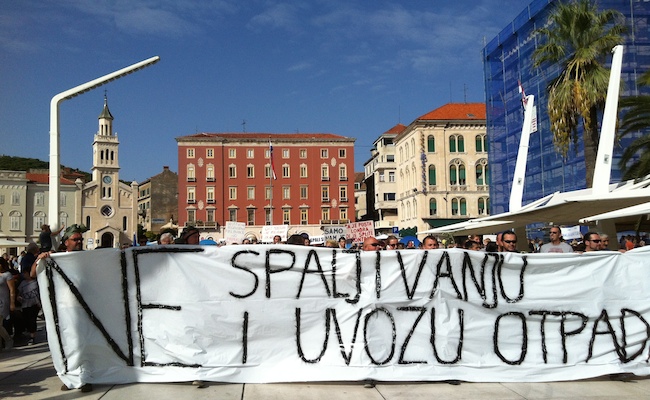 Croatie : la ville de Split se mobilise contre l&rsquo;incinération des déchets