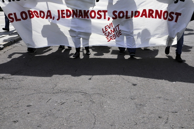 1er mai en Serbie : liberté, unité, solidarité