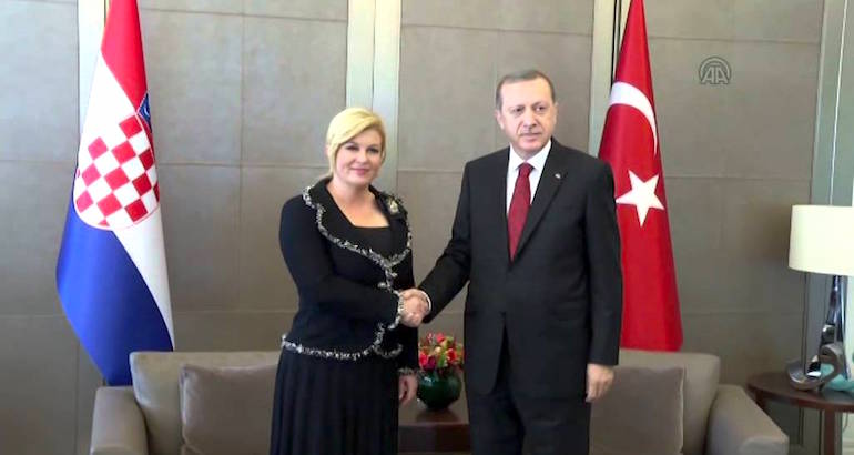 La Croatie déroule le tapis rouge au président Erdoğan