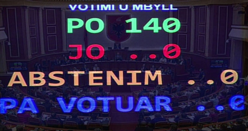 Albanie : au final, le Parlement plébiscite la réforme de la justice