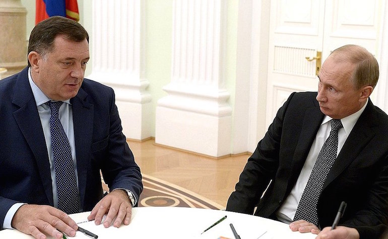 Bosnie-Herzégovine : Milorad Dodik chez Vladimir Poutine à quelques jours du référendum