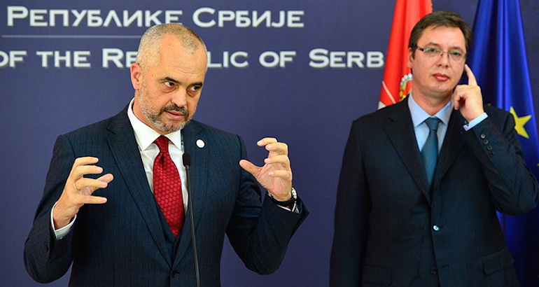 En visite à Belgrade, Edi Rama invite la Serbie à «reconnaître au plus tôt le Kosovo»