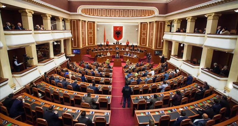 L'Assemblée nationale albanaise.