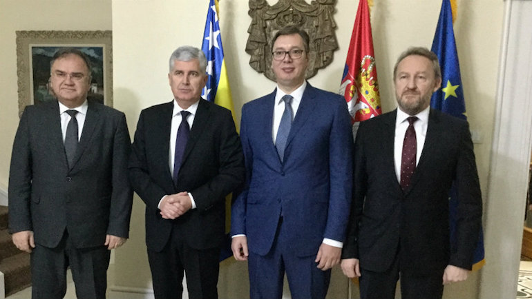 Les trois membres de la présidence de Bosnie-Herzégovine à Belgrade : un «&nbsp;intermède&nbsp;» avant la reprise des tensions