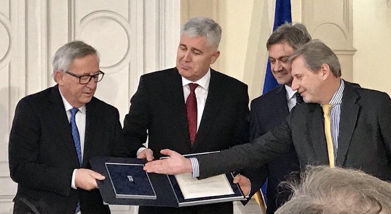Intégration européenne : Juncker dans les Balkans, la Bosnie-Herzégovine remet enfin son questionnaire