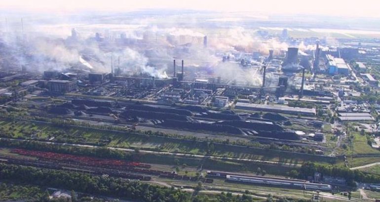 L'usine sidérurgique de Galați.