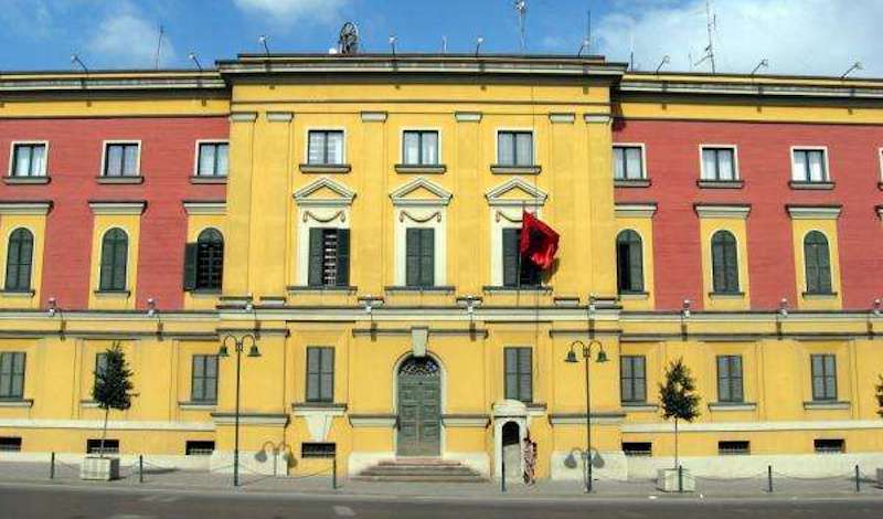 A Tirana, le ministère de l'Intérieur