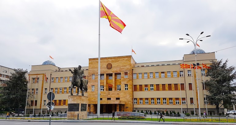 Le parlement de Macédoine.