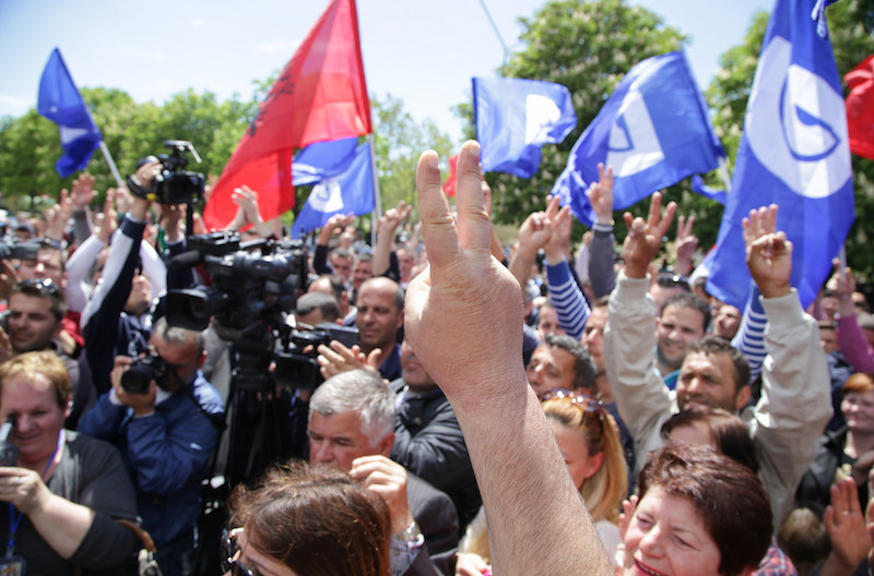 Manifestation du Parti démocratique en 2015