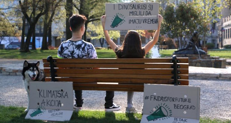 Serbie : à Belgrade, la jeunesse se mobilise (aussi) pour le climat
