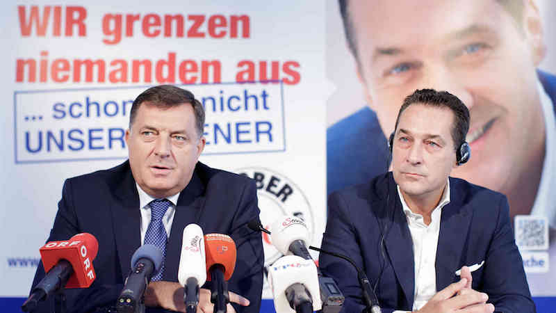 Européennes 2019 : Milorad Dodik soutient l&rsquo;extrême-droite autrichienne