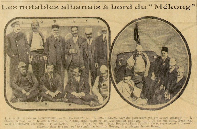 Blog • Quand le duc de Montpensier emmenait Ismail Qemal en Italie en bateau (1913)