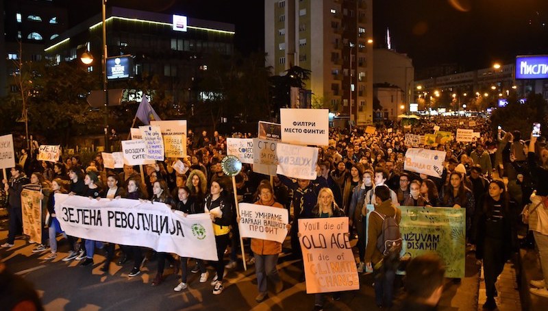 Macédoine du Nord : Skopje marche pour le climat et un peu d&rsquo;air pur