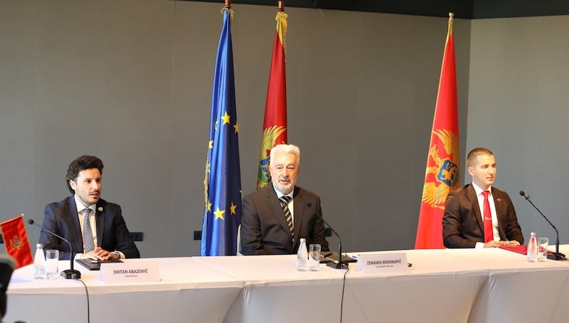 Monténégro : les trois coalitions signent un accord de gouvernement