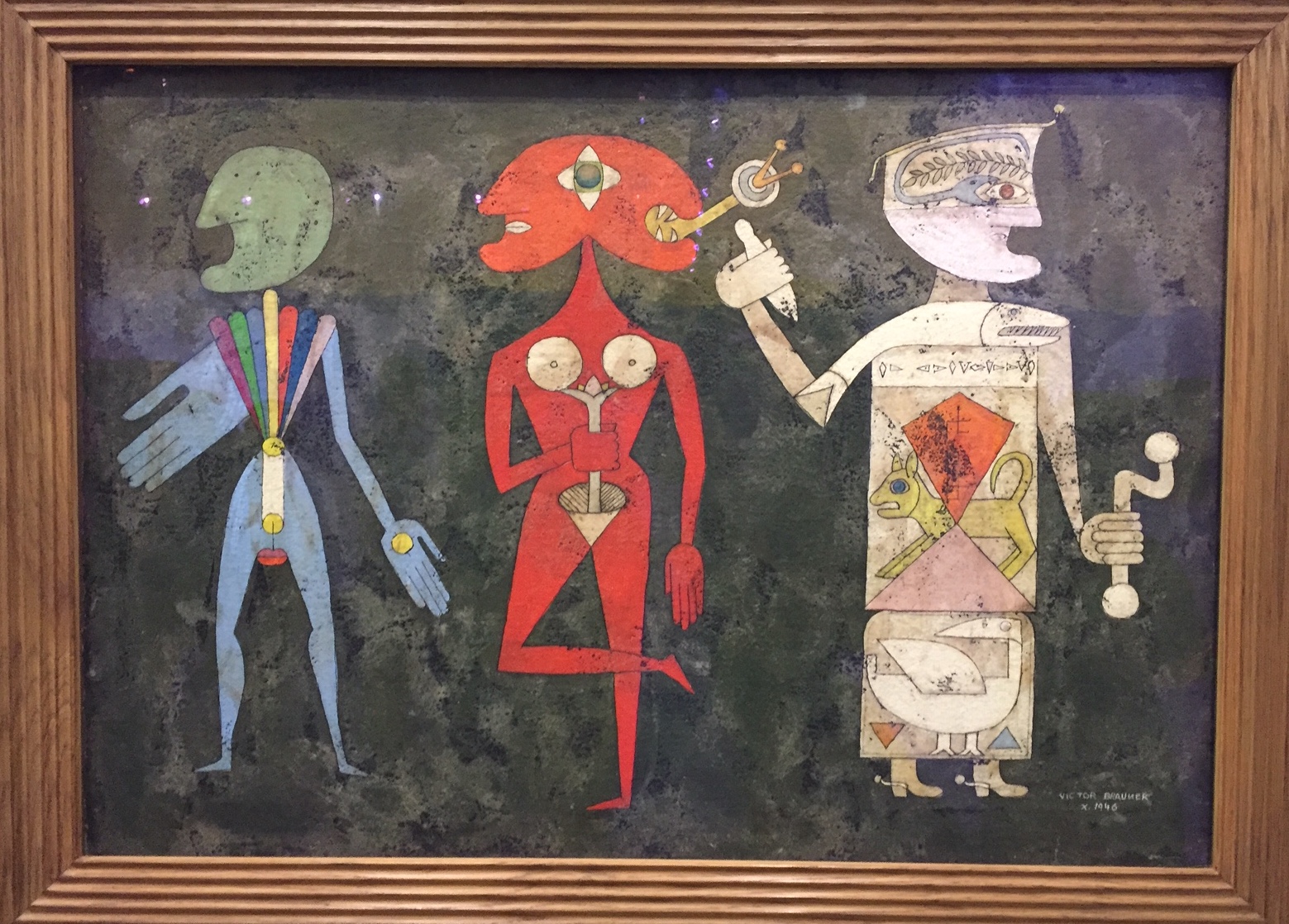 Ceci fut l'histoire d'un poète de Sarmizegetusa (peinture à la cire sur carton) Ceci fut l'histoire d'un poète de Sarmizegetusa (peinture à la cire sur carton)