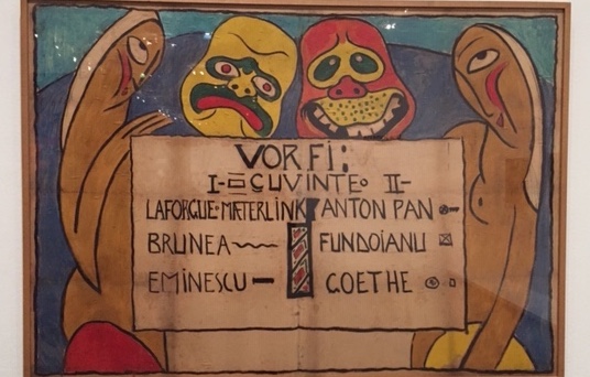 Il y aura des mots de... (affiche de théâtre, huile sur carton, 1922-1923) Il y aura des mots de... (affiche de théâtre, huile sur carton, 1922-1923)