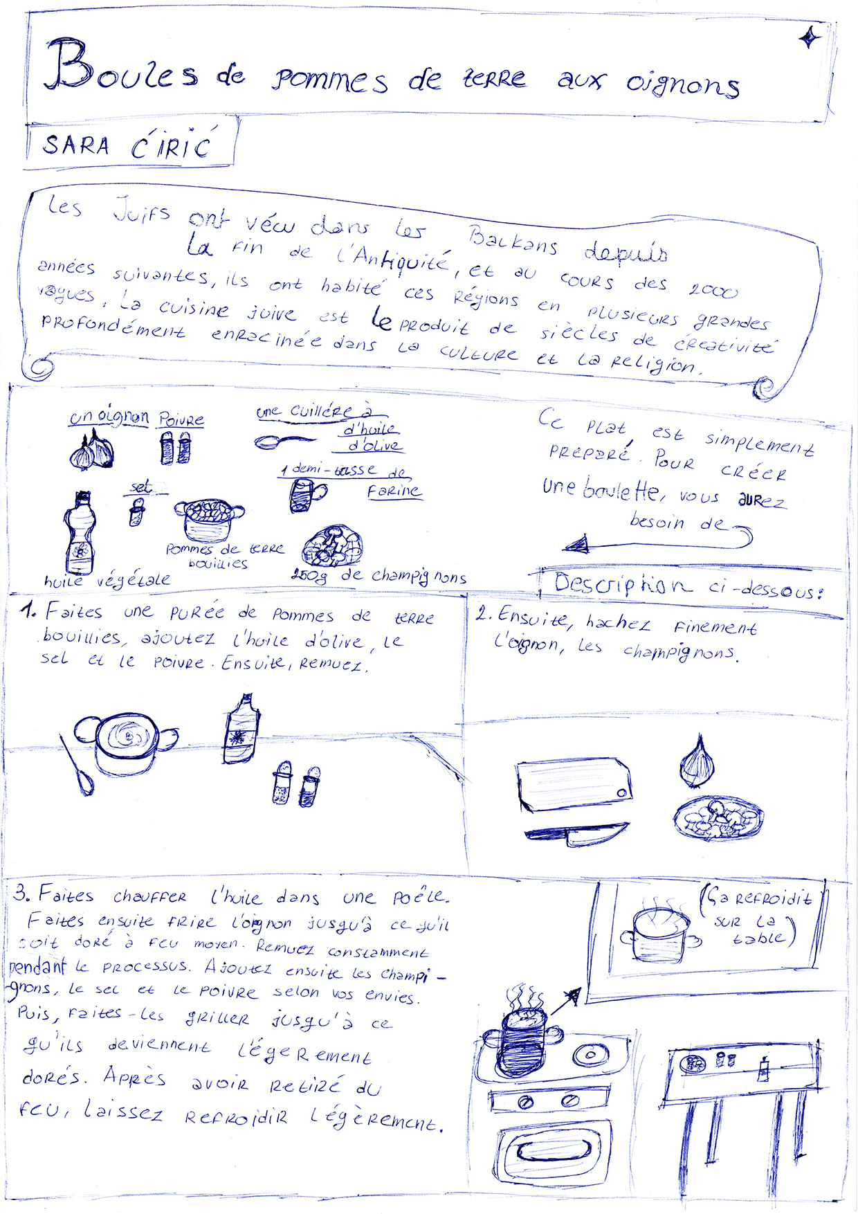 Journal scolaire [BD] • Serbie : quatre recettes juives pour régaler les papilles