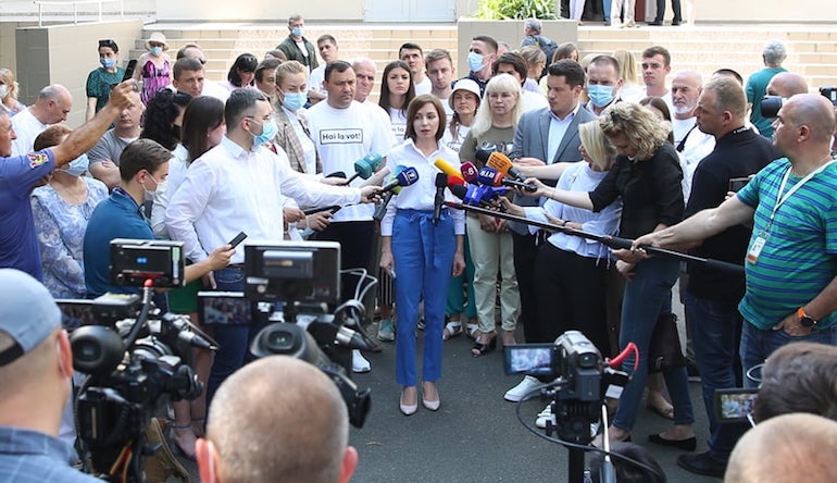 Moldavie : majorité absolue pour la pro-européenne Maia Sandu