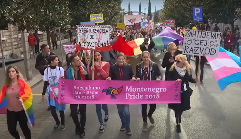 Le Monténégro officialise les unions entre personnes de même sexe