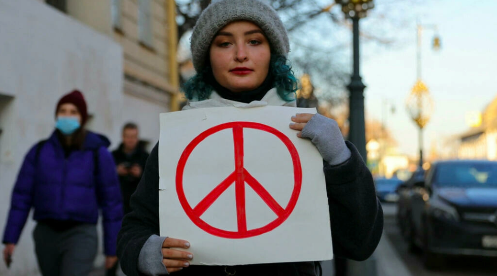 Contre l'invasion de l'Ukraine, à Moscou...