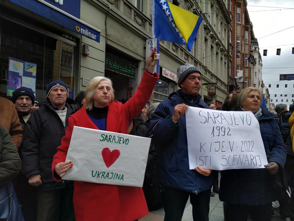 Bosnie-Herzégovine : de Sarajevo à Kiev en passant par Lyon, «la paix maintenant»