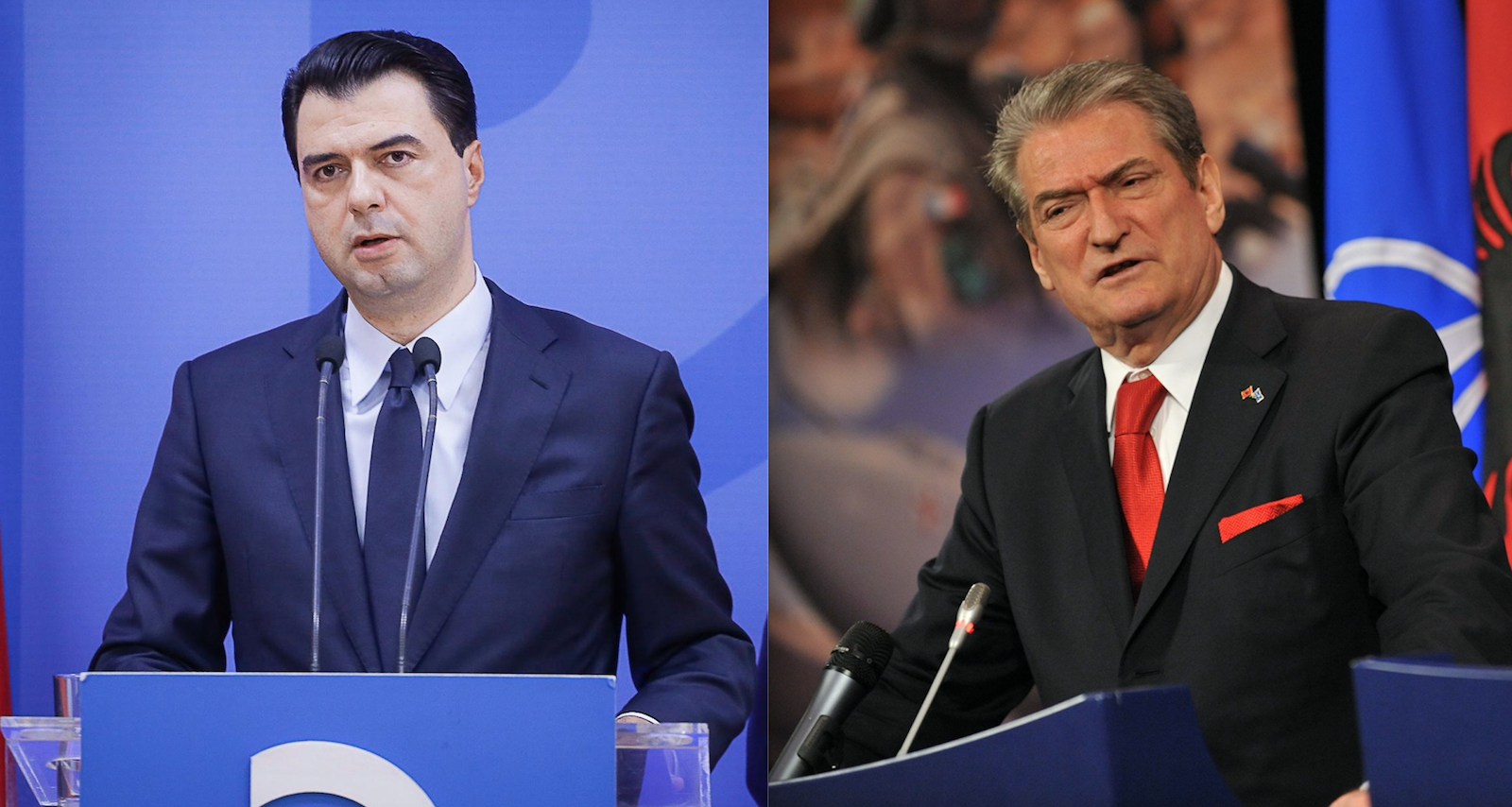 Lulzim Basha et Sali Berisha.