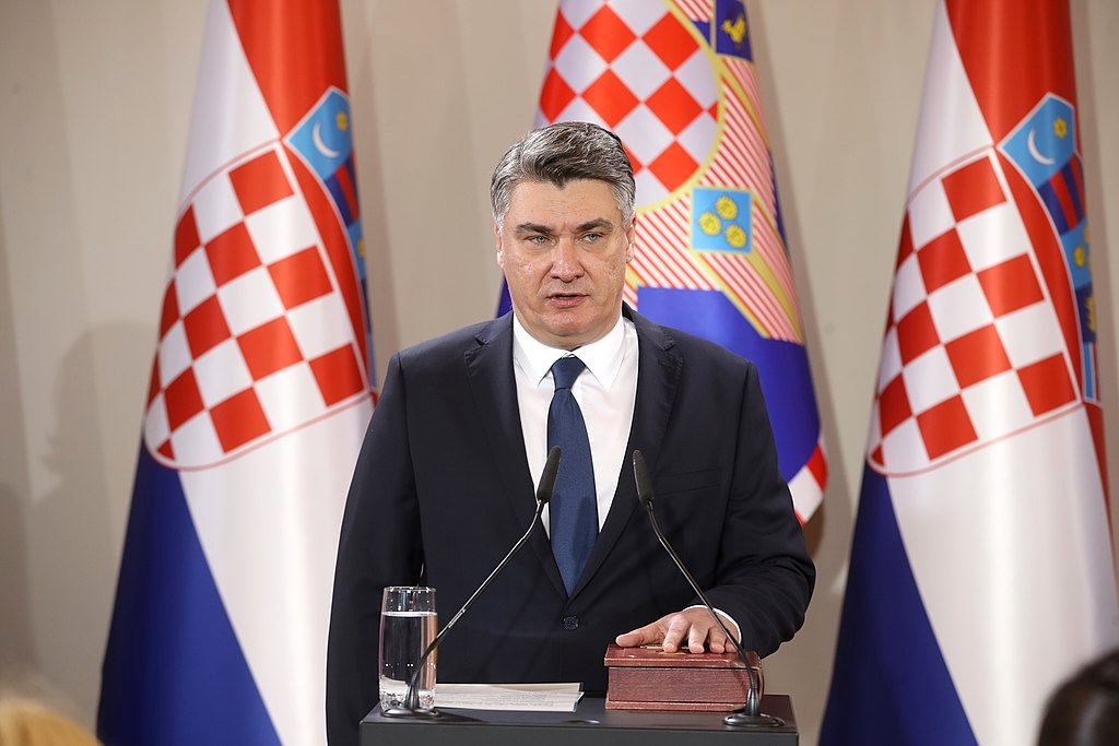 Zoran Milanović prête serment en janvier 2020