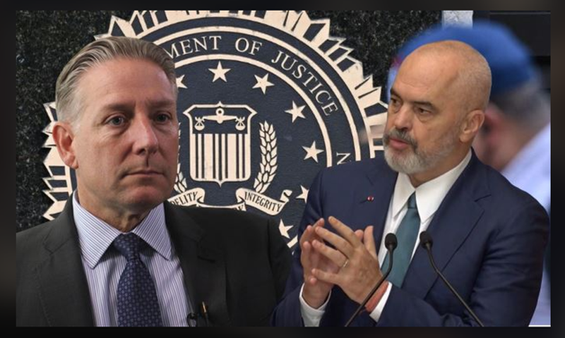 Charles McGonigal et Edi Rama.
