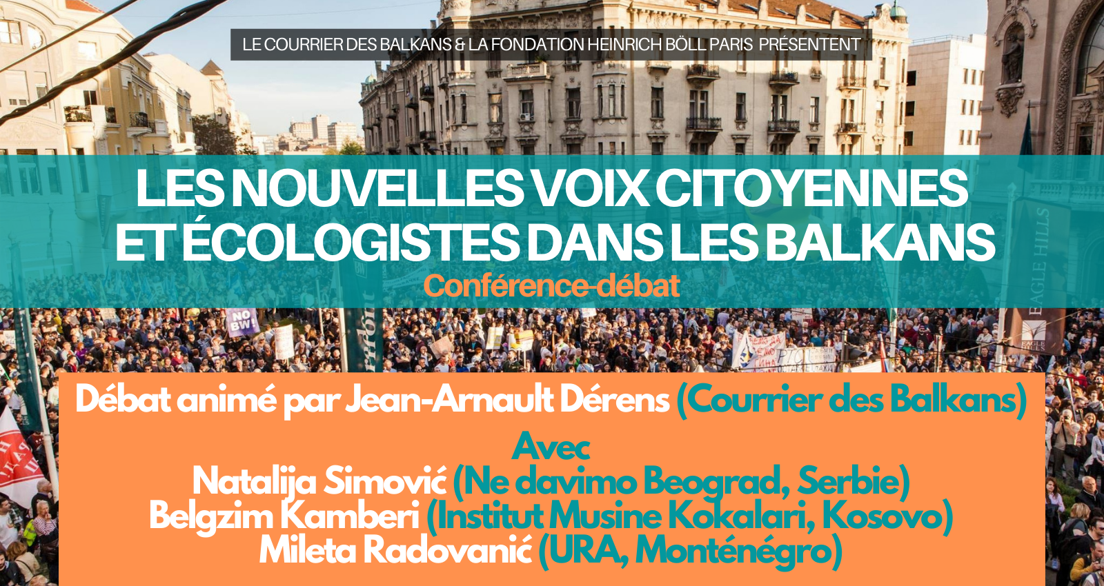Replay | conférence • Balkans : les nouvelles voix écologistes et citoyennes